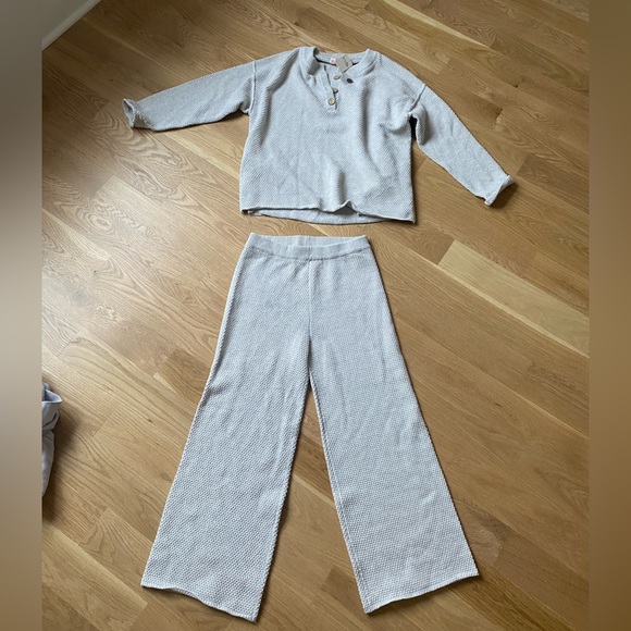 Hailee knit set in ivory heather - Picture 2 of 5